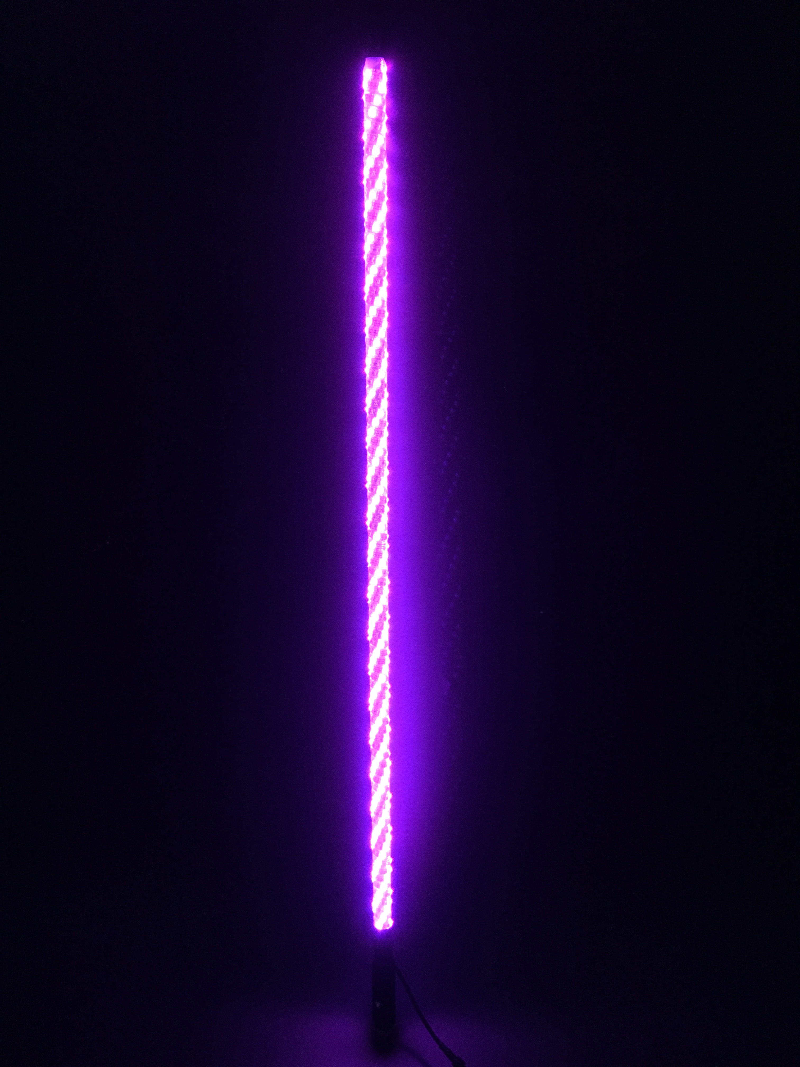 6ft Multi color LED lighted whips flagpole