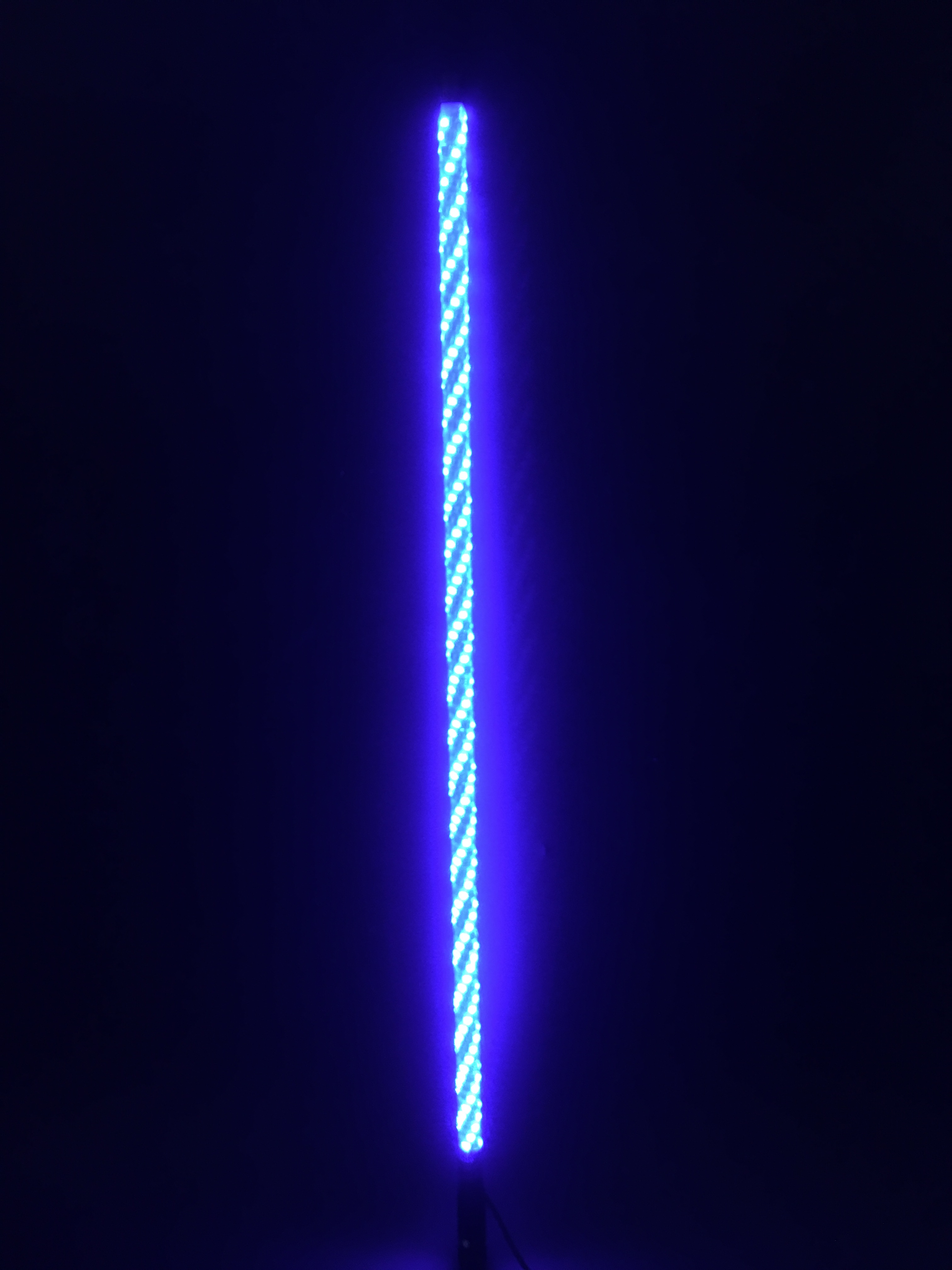 6ft Multi color LED lighted whips flagpole