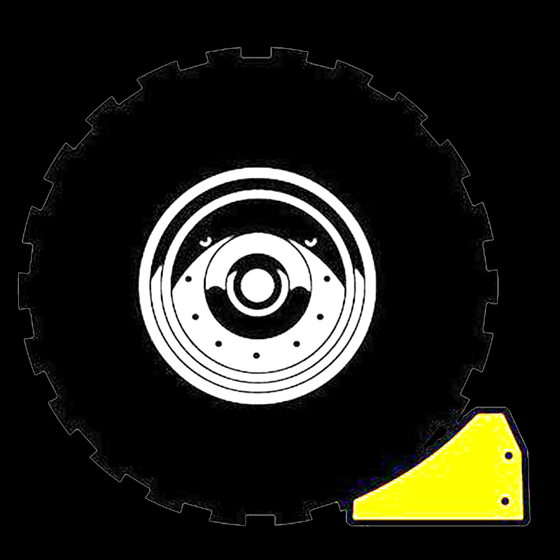 NWH-WCK04 Wheel Chock for Truck Parking Reserved Polyurethane Wheel Stopper