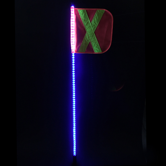 5ft Solid color LED lighted whips