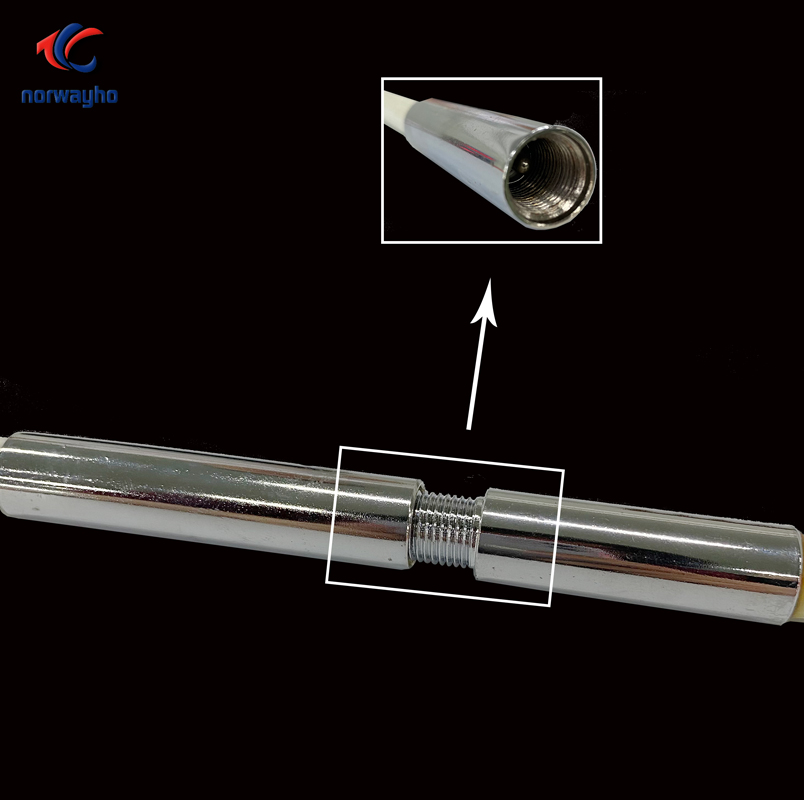 Safety Mining Whips with Light 2 Flagpoles Spring mount